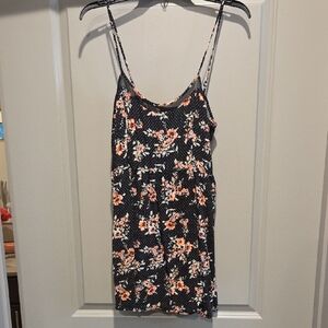 Forever 21 Black Floral Mini Dress